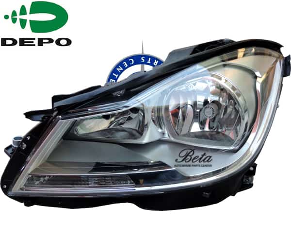 Left Side Headlamp Normal -Silver for Mercedes C-Class W204 2011-2014 models, Part Number 2048204959 Left Side Headlamp Normal -Silver for Mercedes C-Class W204 2011-2014 models, Part Number 2048204959